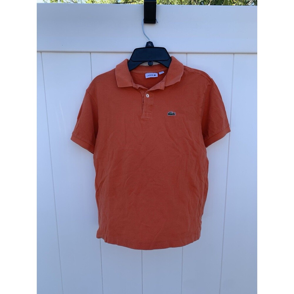 Lacoste Kids Classic Pique Polo Short Sleeve Orange Size 16
